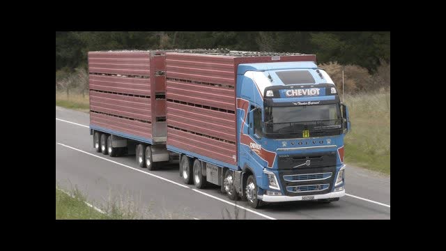 53 Volvo Trucks on the Road around New Zealand's South Island