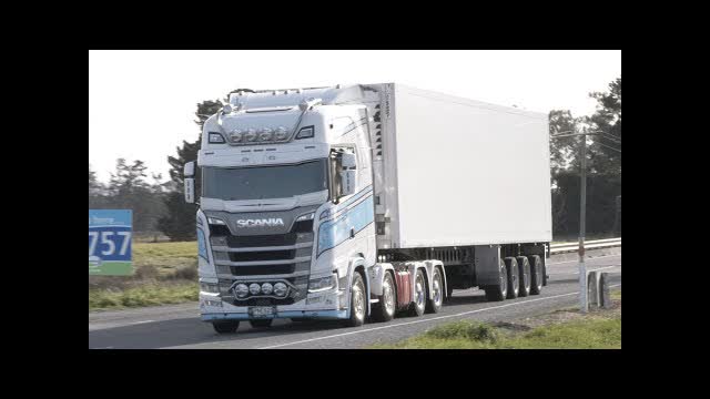 43 Scania Trucks on the Road around New Zealand's South Island