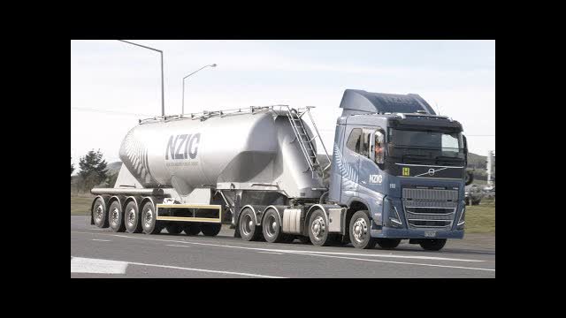43 Volvo Trucks on the Road around New Zealand's South Island